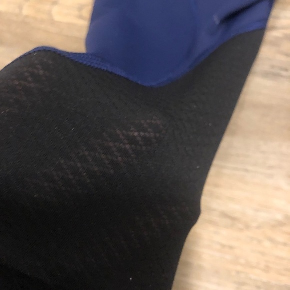 lululemon Pace Rival Mesh Crop Luxtreme Hero Blue Seven Wonders Multi 29” Sz 4 - Picture 6 of 8